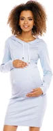 Sukienki ciążowe - PeeKaBoo Damska sukienka ciążowa Bhremsa Blue Light XL - miniaturka - grafika 1