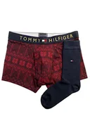 Skarpetki damskie - Tommy Hilfiger Męskie spodnie i skarpety zestaw kąpielówki, Grafika Fairisle/Des Sky, XL - miniaturka - grafika 1