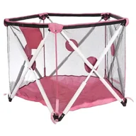 Łóżeczka i kojce - Kojec EXTRALINK Kids K-462 Różowy - miniaturka - grafika 1