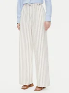 Spodnie damskie - Pepe Jeans Spodnie materiałowe Herly PL211806 Beżowy Wide Leg - miniaturka - grafika 1