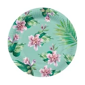 Naczynia i sztućce jednorazowe - Talerze papierowe okrągłe 23 cm Exotic Chameleon 10 szt. - miniaturka - grafika 1