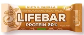 Batoniki - LIFEFOOD BATON ORZECHOWO-WANILIOWY PROTEINOWY RAW BIO 47 g - LIFEFOOD - miniaturka - grafika 1