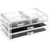 Pudła i pojemniki do przechowywania - Organizer na biżuterię drobiazgi akcesoria 4 szufladki 155918 - miniaturka - grafika 1