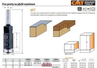 Frezy - CMT FREZ NA PŁYTKI WYMIENNE Z ŁOŻYSKIEM HM D=19 I=30 L=74 S=8 CMT657.191.11 - miniaturka - grafika 1