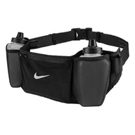 Pozostały sprzęt i akcesoria do ćwiczeń - Pas hydracyjny NIKE ACCESSORIES FLEX STRIDE DBL BOTTLE BELT 24 OZ N.100.3444.082 – Czarny - miniaturka - grafika 1