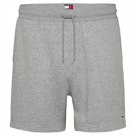 Spodenki męskie - Tommy Hilfiger Jeans Dresowe Szare Męskie Spodenki Bawełniane Szorty r.XL - miniaturka - grafika 1