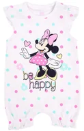 Rampersy - Biały rampers z kolorowym wzorem Myszki Minnie 9-12 m 80 cm - miniaturka - grafika 1