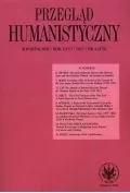 przegląd humanistyczny 2022/4 (479) - Czasopisma - miniaturka - grafika 1