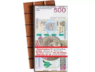 CZEKOLADA MLECZNA BANKNOT 500 ZŁ 100g - Czekolada - miniaturka - grafika 1