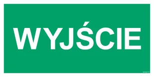 AC087 WYJŚCIE, KS - FOLIA PODŁOGOWA FOTOLUMINESCENCYJNA; (1000X500MM) - Systemy ekspozycyjne i znaki informacyjne - miniaturka - grafika 1