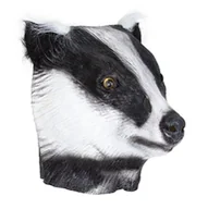 Dodatki do strojów karnawałowych - Profesjonalna Lateksowa Maska Borsuk Głowa Borsuka - miniaturka - grafika 1