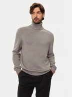 Swetry męskie - Armani Exchange Golf 6DZM1H ZM1LZ 17AC Szary Regular Fit - miniaturka - grafika 1