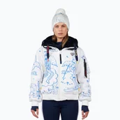 Kurtki i kamizelki sportowe damskie - Kurtka zimowa damska Rossignol JCC yeti-rev snow angel artic print - miniaturka - grafika 1