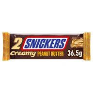 Batoniki - Snickers Creamy Peanut Butter Baton z nadzieniem masła orzechowego 36,5 g (2 x 18,25 g) - miniaturka - grafika 1