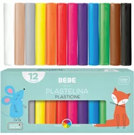 Masy plastyczne - Interdruk Plastelin B&B Kids 12 kolorów - miniaturka - grafika 1