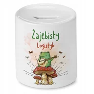 Skarbonki - Skarbonka Dla Logistyka na Urodziny na Prezent z Nadrukiem ze Zdjęciem - miniaturka - grafika 1