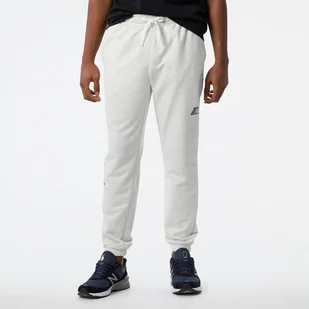 Męskie Spodnie NEW BALANCE NB ESSENTIALS MAGNIFY FLEECE JOGGER NBMP23504SAH – Biały - Spodnie męskie - miniaturka - grafika 1