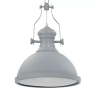 Lampy pozostałe - vidaXL Lampa sufitowa, szara, okrągła, E27 - miniaturka - grafika 1