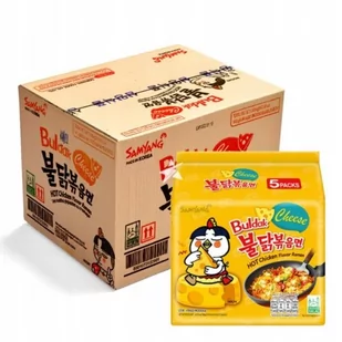 Karton zupek Samyang Ostry Kurczak ser 140g 40szt - Szybkie dania obiadowe - miniaturka - grafika 1