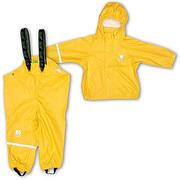 Kurtki i płaszcze dla chłopców - CeLaVi Podstawowy strój przeciwdeszczowy unisex jednolity płaszcz przeciwdeszczowy, żółty, 130 cm 1145-324 - miniaturka - grafika 1