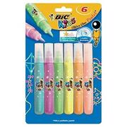 Zabawki kreatywne - BIC Glitter Glue pastelowy Blister 6 kolorów - miniaturka - grafika 1