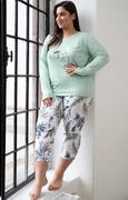 Piżamy damskie - Bawełniana piżama damska Plus Size Ariana 3016, Kolor miętowy, Rozmiar XXL, Taro - Primodo.com - miniaturka - grafika 1