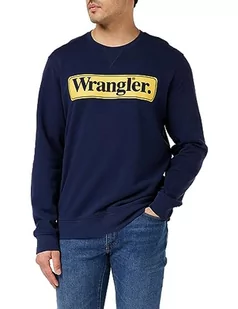 Wrangler Męska bluza Seasonal Crew, grantowy, XL - Bluzy męskie - miniaturka - grafika 1