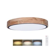 Lampy sufitowe - Solight WO8005 - Oświetlenie ściemnialne LED IRON OAK LED/48W/230V 3000-6500K śr. 40 cm + pilot - miniaturka - grafika 1