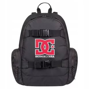 Plecak szkolny DC LOCK CLOCKER czarny na deskę - Plecaki szkolne i tornistry - miniaturka - grafika 1