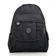 Plecaki - MAŁY CZARNY PLECAK DAMSKI SP-10-BL - miniaturka - grafika 1