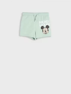 Spodnie i spodenki dla chłopców - Sinsay - Szorty Myszka Miki - zielony - grafika 1