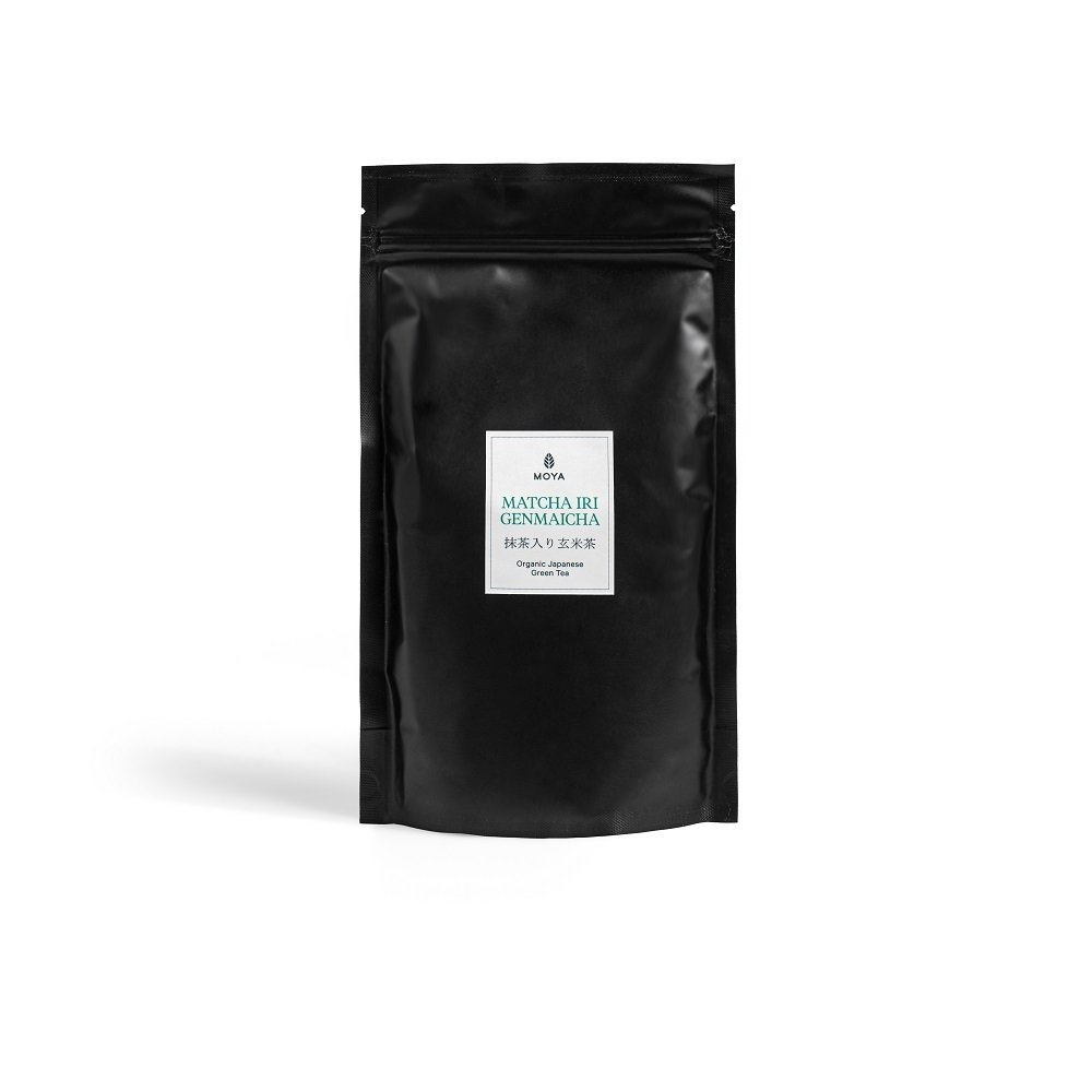 Moya Matcha Iri Genmaicha japońska zielona herbata liściasta Bio 250g