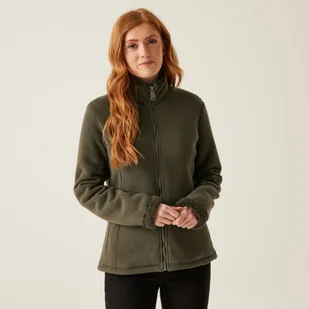 Regatta Damski Bluza z Suwakiem Brandall Zielony, Rozmiar: 52 - Bluzy damskie - miniaturka - grafika 1
