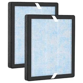 Akcesoria do oczyszczaczy i nawilżaczy powietrza - R1 P1801 P1802 True HEPA filtry zamienne kompatybilne z YIOU R1 i Elechomes P1801/ P1802 oczyszczacz powietrza, 3-stopniowy system filtracji, filtry H13 True HEPA, 2 sztuki - miniaturka - grafika 1