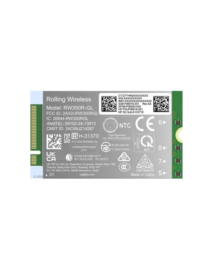 hp inc. HP 5G Solution WWAN B8BD4AA