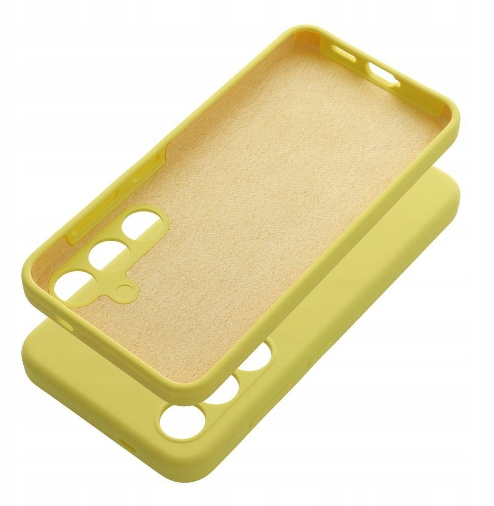 Futerał SILICONE 2mm do MOTOROLA G55 5G żółty
