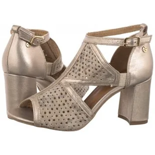 Sandały Beż+Złoto 06555-04/00-5 (MA1235-b) Maciejka - Sandały damskie - miniaturka - grafika 1