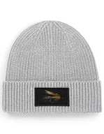Czapki damskie - Czapka zimowa beanie wędkarska dla wędkarza na ryby na prezent "March Brown" Szary - miniaturka - grafika 1