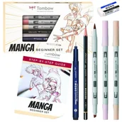 Kredki, ołówki, pastele i pisaki - Zestaw do kaligrafii MANGA TOMBOW brush pen kaligrafia 7 elementów - miniaturka - grafika 1