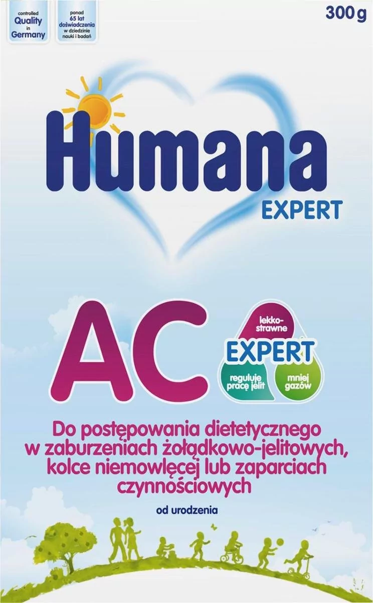 Humana AC Expert mleko modyfikowanne przeciw kolkom od urodzenia 300 g 3737541