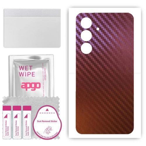 folia naklejka skórka strukturalna na TYŁ do Samsung Galaxy M35 - Carbon Kameleon CAKA5 - apgo SKINS