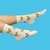 Skarpetki damskie - Skarpetki Shiba - damskie skarpetki z shibą - Prezent dla psiary - miniaturka - grafika 1