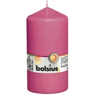 Świece - Bolsius świeca bryłowa pieńkowa słupek bezzapachowa 15cm 150/78 mm - Różowa Fuksja - miniaturka - grafika 1