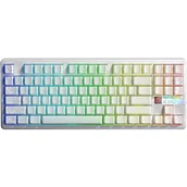 Klawiatury - AULA F87PRO V2 White Contour Engravered RGB - miniaturka - grafika 1