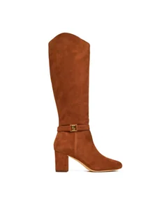 LAUREN RALPH LAUREN Kozaki Kellie 802967843002 Brązowy - Kozaki damskie - miniaturka - grafika 1