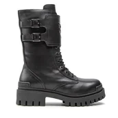 Botki damskie - Trapery Pinko Cumino Stivale AI 22-23 BLKS1 1H2135 A072 Czarny - miniaturka - grafika 1