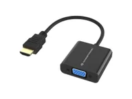 Adaptery i przejściówki - Conceptronic ABBY20B adapter kablowy 0,25 m HDMI Typu A (Standard) VGA (D-Sub) Czarny - miniaturka - grafika 1