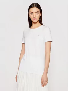 Koszulki i topy damskie - Lacoste T-Shirt TF0998 Biały Regular Fit - grafika 1