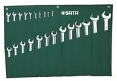 Zestawy narzędziowe - SATA KLUCZE PŁASKO-OCZKOWE 23szt. SASZETKA - - miniaturka - grafika 1