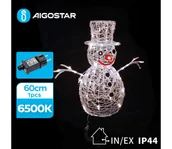 Ozdoby bożonarodzeniowe - Aigostar-LED Zewnętrzna dekoracja bożonarodzeniowa LED/3,6W/31/230V 6500K 60cm IP44 bałwan - miniaturka - grafika 1